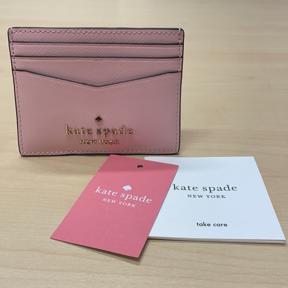 Kate Spade ♠️ Slim Card Holder- Pink